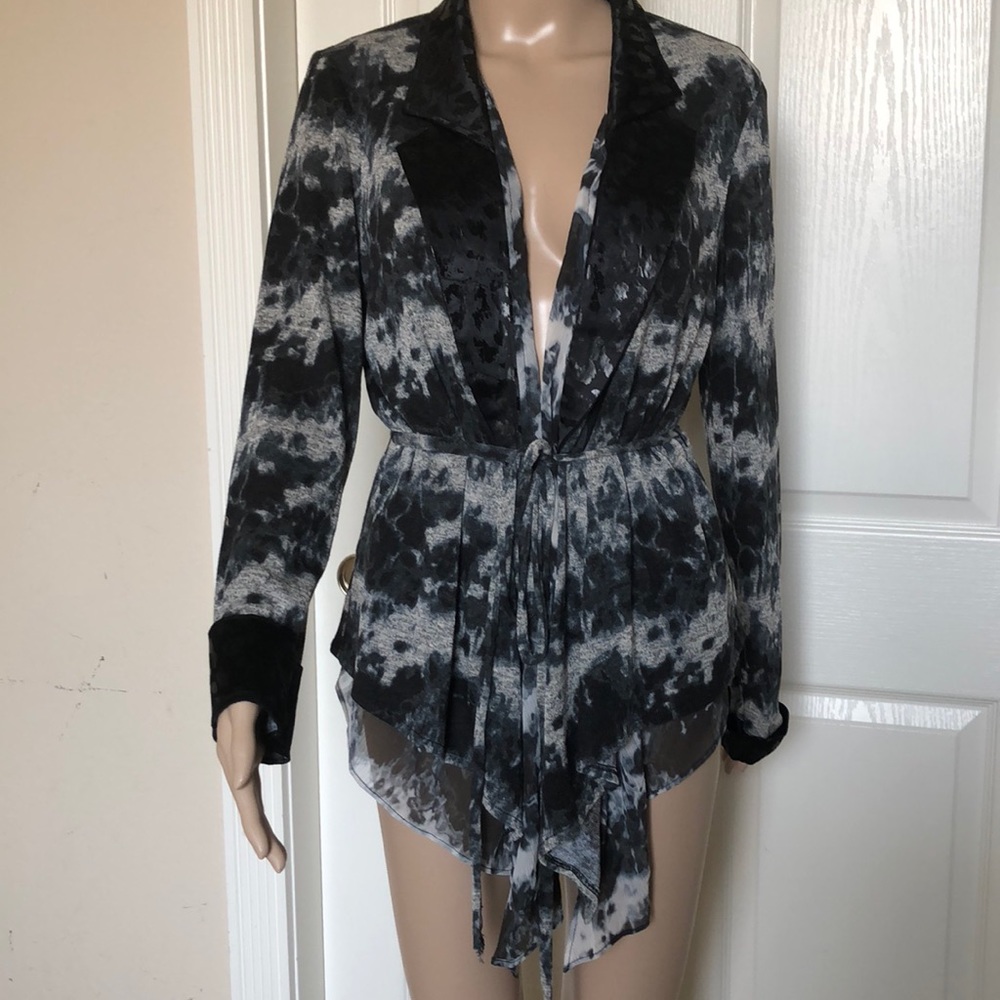 ALBERTO MAKALI Belted Top/Jacket